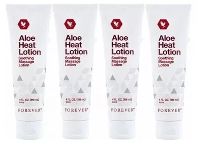 4 For-ever Aloe Heat Lotion Soothing Relaxing Massage Gel Vegan 4 fl.oz (118 ml) - Image 1 of 4