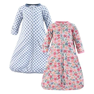 Unisex Baby Cotton Long-Sleeve Wearable Sleeping Bag, Sack, Blanket, Pink Blu... - Picture 1 of 4