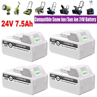 MADOT 7.5Ah 24V Battery Li-ion for Snow Joe + Sun Joe iON+ 24V 24VBAT-LTX 24VBAT-LTW