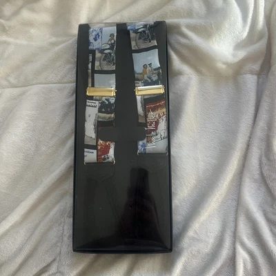 Suspensórios temáticos Nicole Miller Knightwear Harley Davidson 100% seda - Imagem 1 de 4