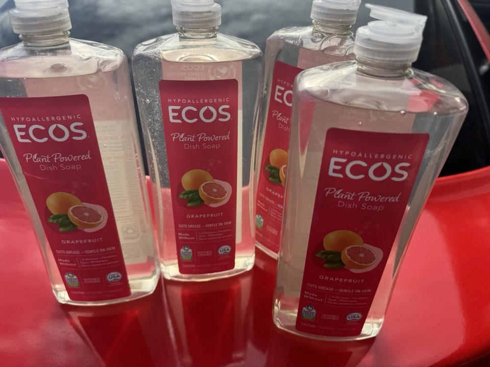 ECOS Plant Powered Dish Soap Grapefruit 25 fl oz 4 Pack. 25 Ounces Each - Image 1 of 1