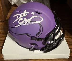 Daunte Culpepper Signed Minnesota Vikings Rave Mini Helmet (JSA COA) - Picture 1 of 6