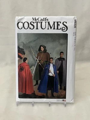 McCalls M835 Cape Cloak Hooded Robe Medieval Larp Costume Sewing Pattern s-xxl - Image 1 of 3