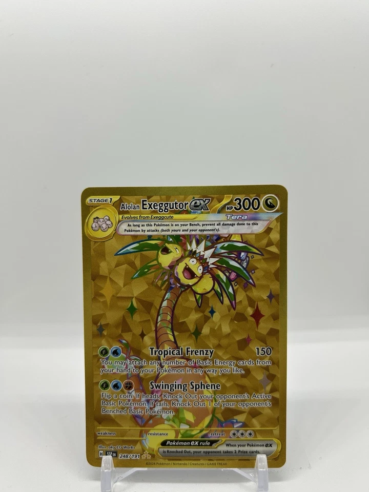 Alolan Exeggutor ex 248/191 Sv08: Surging Sparks Holo Secret Rare Gold - Image 1 of 2