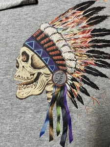 Greatful Dead Native American Spring tour Skull shirt Long sleeve - Picture 1 of 3