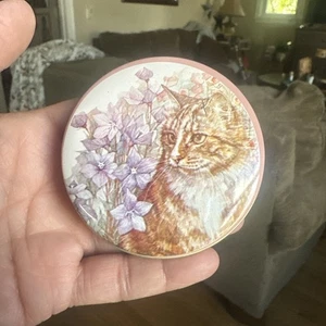 Vintage Cat Decor Tin 1980 Delma Design 3 In*7 - Picture 1 of 6