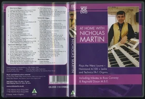 NICHOLAS MARTIN [DVD] - At Home With… Wersi Louvre, Hammond A-100, Technics FA-1 - Picture 1 of 2