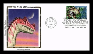 DR JIM STAMPS US COVER CERATOSAURUS WORLD OF DINOSAURS FDC COLORANO SILK CACHET - Picture 1 of 2
