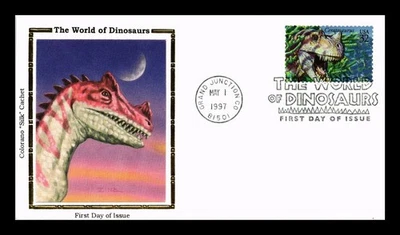 DR JIM STAMPS US COVER CERATOSAURUS WORLD OF DINOSAURS FDC COLORANO SILK CACHET - Image 1 of 2