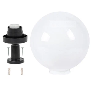 Ball Lampshade Outdoor Post Light Fixtures for outside Plastic Garden Globe - Picture 1 of 12