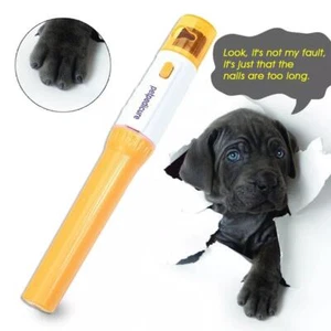 Dog Cat Electric Nail Grooming Grinder Pet Claw Safe Trimmer File Nail J5I0 - Picture 1 of 12