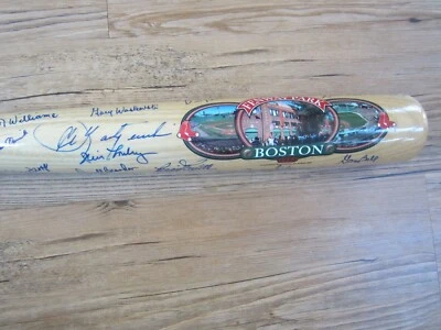 1967 Red Sox Team Autograph Bat Carl Yastrzemski Dick Williams Petrocelli PSA - Image 1 of 4