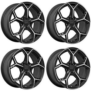 Set of 4 15in Black Alloy Wheel Rims for Kia Rondo, DA12J9Y 5x114.3 5Lug 15x6.5 - Picture 1 of 2