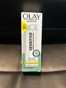 Olay Sensitive Mineral Sunscreen Zinc Oxide Sunscreen SPF 30 1.7 fl oz. - Picture 1 of 1