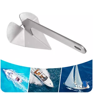 New 32 lbs Marine Stainless Steel Delta/Wing Boat Anchor 15 kg - Bild 1 von 22