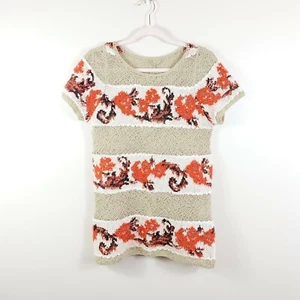 STRICK & GEKNOTET Damen Gr. M Herbstlich Cottagecore Flauschig Orange Tunika Pullover - Bild 1 von 6