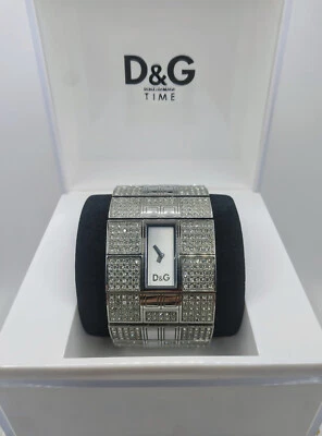 Dolce & Gabbana Watch Queen Mary Crystal-studded Stainless Steel + Box DW0113 - Imagen 1 de 4