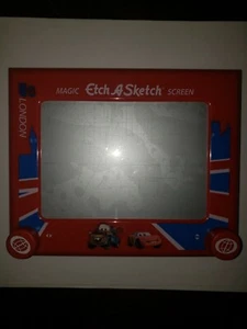 RARE Disney Pixar CARS London - Lightning McQueen TowMater Etch-A Sketch - Picture 1 of 10
