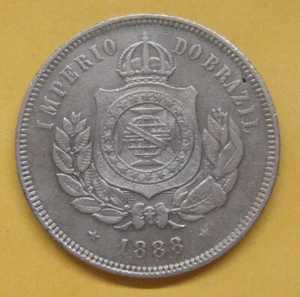 1888 Brazil 200 Réis Take a Look - Picture 1 of 2