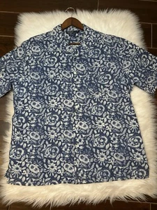 Camisa De Colección Polo Ralph Lauren Floral Campamento Para Hombres L Caldwell Hawaiana Cuello Lazo Difícil de Encontrar - Imagen 1 de 5