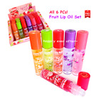 6 PCs Romantic Beauty Fruit Lip Gloss - Fruit Roller Clear Lipgloss *US STOCK*
