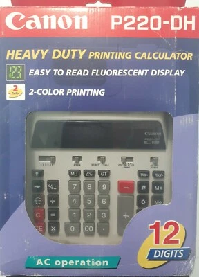    Printing Calculator Canon P220-DH  *New* - Image 1 of 2