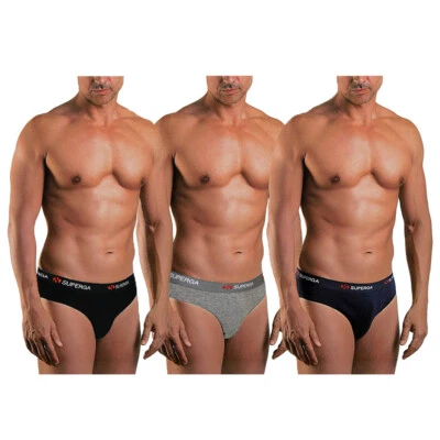 PACK 3 SLIP SUPERGA COLORI ASSORTITI IN COTONE MORBIDO DI VARIE TAGLIE - ART.326 - Immagine 1 di 4