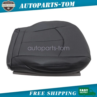New For 2007 2008 2009 Mercedes Benz E280 Driver Bottom Leather Seat Cover Black - Image 1 of 4