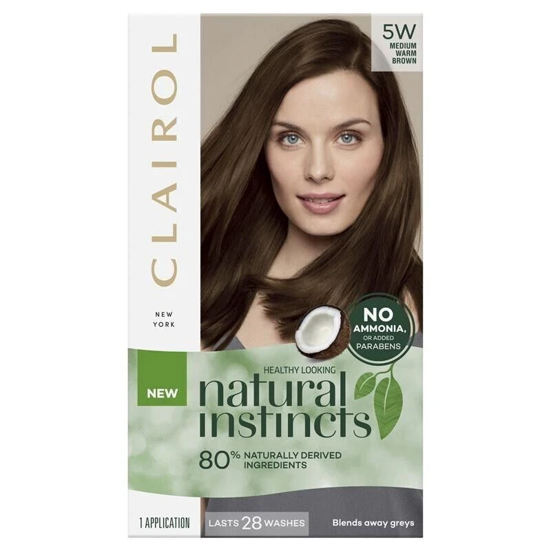 Natural Instincts 5W Medium Warm Brown Hair Color Dye  No Ammonia Vegan Glossy - Image 1 of 1