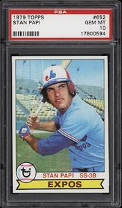 Stan Papi 1979 Topps #652 - Expos - PSA 10 - 17800594 - tarjeta de béisbol - Imagen 1 de 2