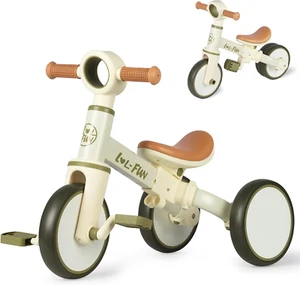 4 in 1 Toddler Balance Bike for 1-4 Years Old Boys Girls Gift, 3 Wheel Baby Bicy - Picture 1 of 6