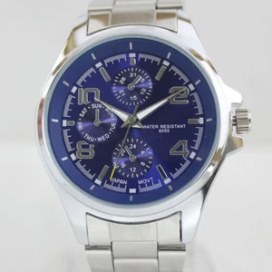 HOT Men's Fashion Watches Business Stainless Steel Quartz Sport Watch Waterproof - Picture 1 of 14