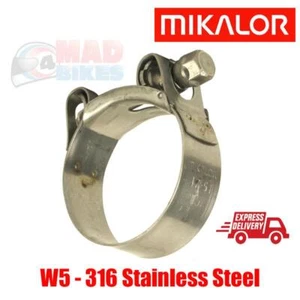 Suzuki Bandit GSF 650 600 Exhaust Clamp Fully Stainless Steel Inc Bolt - Picture 1 of 9