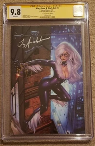 Mary Jane & Black Cat #1 CGC 9.8 SS Virgin Signed By Jay Anacleto - Picture 1 of 3