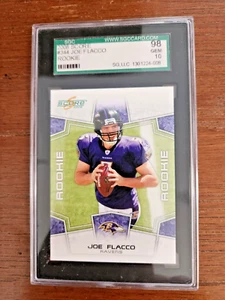 2008 Score JOE FLACCO Rookie#344 SGC 10 Gem Mint Ravens - Picture 1 of 2