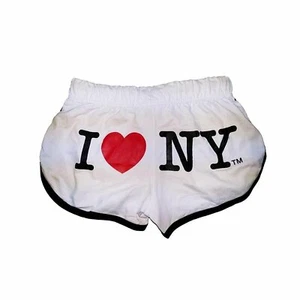 I Love NY Summer Shorts Ladies White - Picture 1 of 3