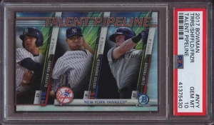 2017 Bowman Talent Pipeline Gleyber Torres Sheffield Clint Frazier PSA 10 Gem RC - Bild 1 von 2