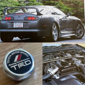 TRD OIL FILLER CAP TOYOTA SUPRA JZA80 2JZ 1JZ JZX90 JZX100 JZA70 CHASER JZS161 - Picture 1 of 6