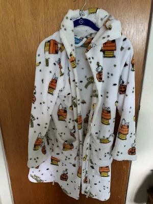Peanuts Snoopy Halloween hooded robe Great Pumpkin Children Kids Sz sm/med RARE - Image 1 of 4