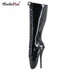 7" Stiletto Heel Patent Leather Fetish Clubwear Wonder Women Classic Ballet Boot