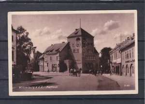 Detailansicht Wieselburg mit Rathaus und Pferdefuhrwerk gelaufen 1941 Feldpost - Picture 1 of 2