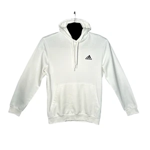 adidas Men's Essentials Pullover Fleece Hoodie Size XL Tall White Regular Fit - Picture 1 of 8