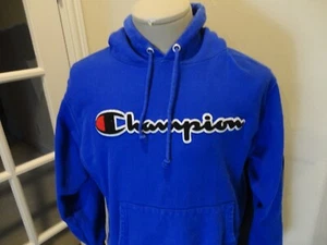 Vtg SPELLOUT Sewn Champion REVERSE WEAVE 82-18 Hoodie Pocket Sweatshirt Adult M - Picture 1 of 9