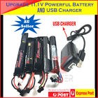 Upgrade 1800/2000mAh 11.1v Lipo Battery USB Charger JM J8 9 J10 CYMA Gel Blaster