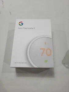 Google Nest Thermostat E - White (T4000ES) Nest Pro Edition New In Box - Picture 1 of 5