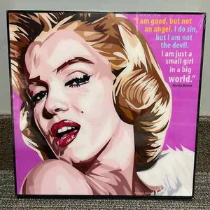 Wall Decor Funny Pop Art Marilyn Monroe Poster w/Wooden Frame 10" Keetatat (A) - Picture 1 of 10