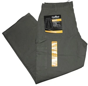 Neu mit Etikett Carhartt B111 MOS Flanell gefütterte 36 x 30 Zimmermannshose entengrün Latzhose - Bild 1 von 8