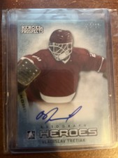 2014-15 ITG Heroes and Prospects Blue 02/25 Vladislav Tretiak #15 Auto HOF USSR