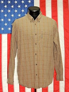 Columbia Camisa de Senderismo a Cuadros Manga Larga con Botones Marrón Bolsillo Informal Trabajo M - Imagen 1 de 9