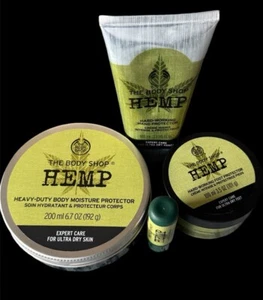 The Body Shop HEMP Body Moisturizer, Foot Protector , Hand Cream & Lip Balm - Picture 1 of 4